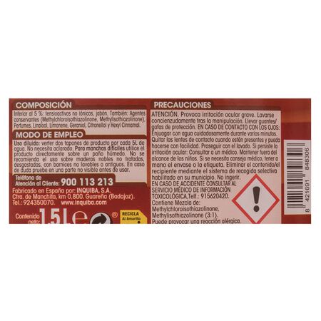 Limpiahogar Lanta 1,5l jabonoso