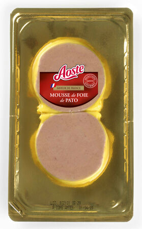 Mousse de foie de pato en medallones Aoste pack 2 de 100g