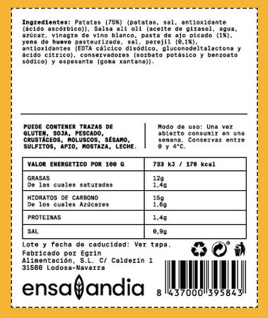 Patatas ali-oli ensalandia 250g