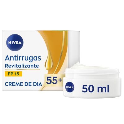 Crema facial Día Nivea 50 ml Antiarrugas Revitalizante Fp15 +55