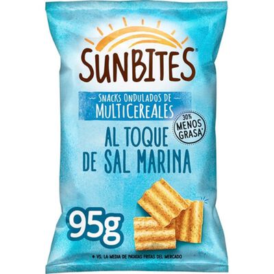 Snack de multicereales Sunbites 95g sal marina