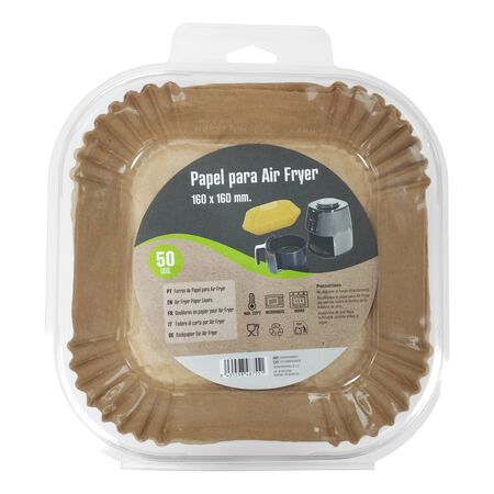 Papel Air Fryer 16x16 cm 50 unidades
