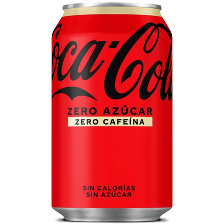 Refresco cola Coca-Cola lata 33cl zero zero sin cafeína