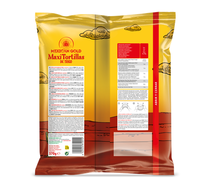 Tortilla de trigo Maxi Mexican Gold 370g