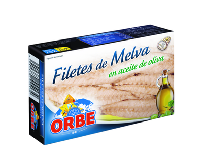 Melva en filetes con aceite de oliva Orbe 81g