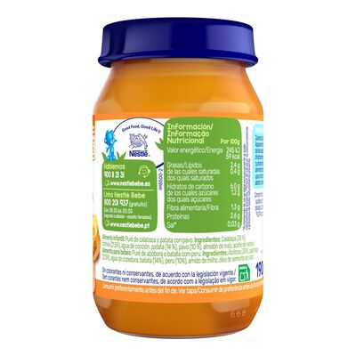 Tarro de verduritas con pavo Nestlé 190g