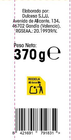 Bizcocho cortadillo Alipende 370g