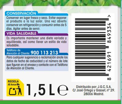 Néctar de mango Alipende 1,5l