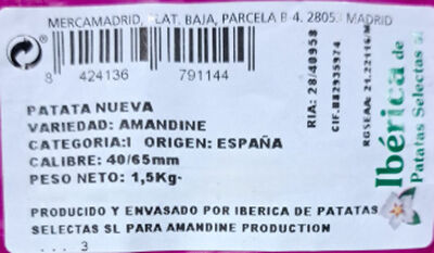 Patata Princesa Amandine 1,5kg