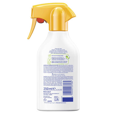 Crema solar pistola factor de protecci&oacute;n 50 antialergias Nivea 250ml