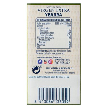 Aceite de oliva Ybarra 500ml virgen extra