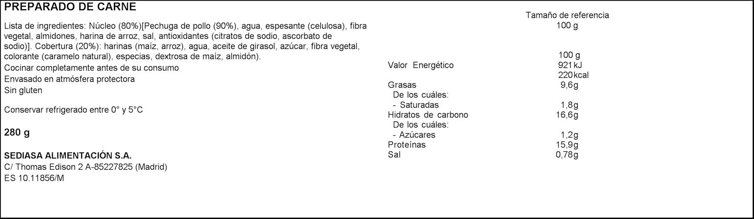 Burger meat crispy chicken american style ElPozo pack 2 de 120g