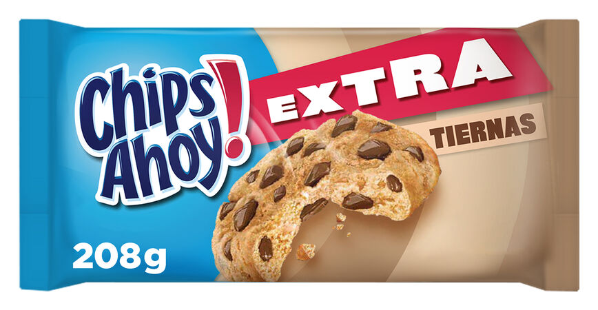 Galletas rellenas extra tiernas Chips Ahoy 208g