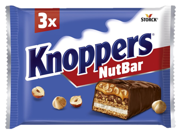 Chocolatinas Knopper Nutbar p3 40g