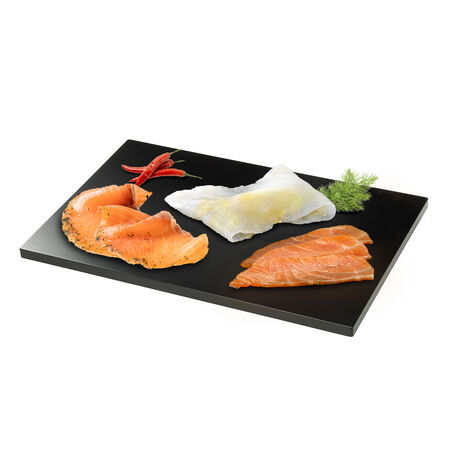 LOTE: 200gr salmon bayas + 200gr bacalao ahumado + 200gr salmon ahumado