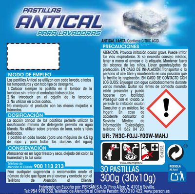 Pastilla antical Lanta 30 unidades