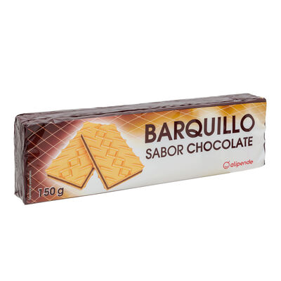 Barquillo relleno de crema sabor chocolate Alipende 150g