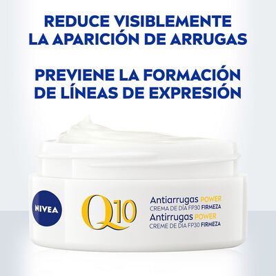 Crema facial de d&iacute;a Nivea Q10 50ml power SPF 30 antiarrugas