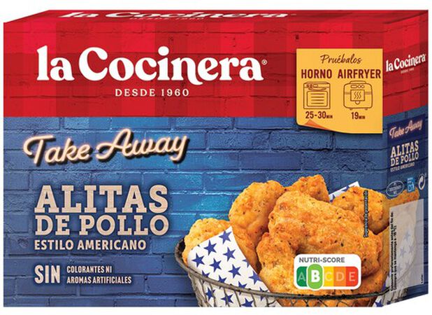 Alitas de Pollo Estilo Americano, Crujientes y Jugosas, La Cocinera 400g