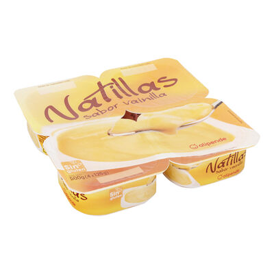 Natillas sabor vainilla Alipende pack 4