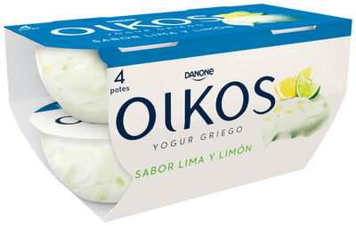 Yogur estilo griego Oikos pack 4 lima lim&oacute;n