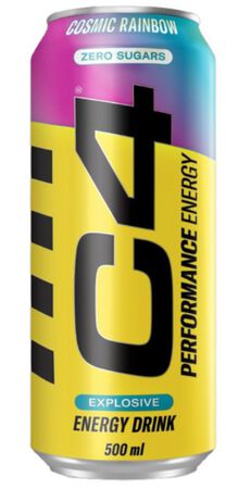 Bebida energ&eacute;tica zero con 500 ml Cosmic Rainbow C4 Energy