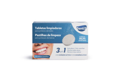 Limpiador dental tabletas Senti2 30 unidades