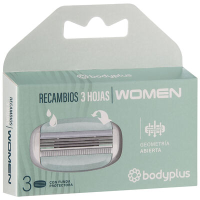 Sistema Depilaci&oacute;n Recambio 3Hojas Bodyplus