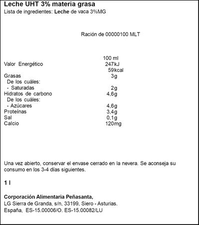 Leche barista Asturiana 1l