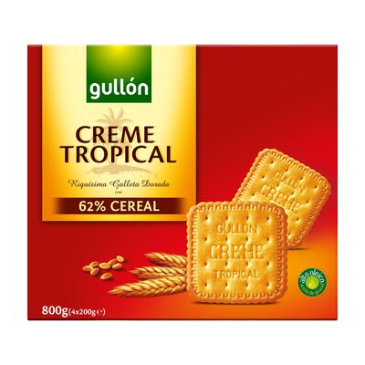 Galleta Gull&oacute;n 800g creme tropical