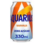 Bebida isot&oacute;nica zero az&uacute;car Aquarius 33cl naranja lata