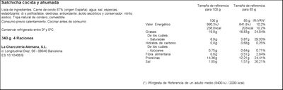 Salchichas Michael Schara 340G El Arte Sano 4 Piezas