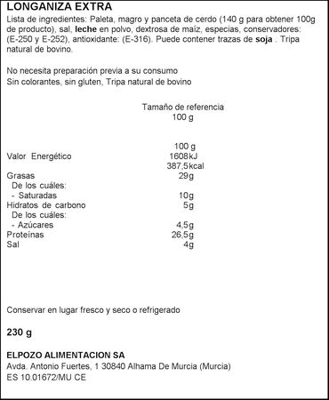 Fuet imperial ElPozo 230g
