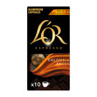 Caf&eacute; espresso origen colombia intensidad 8 L'Or 10 c&aacute;psulas