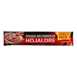 Masa de hojaldre Alipende pack 2 rectangular