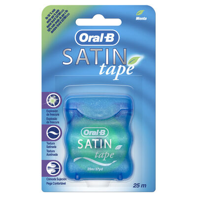 Hilo dental encerado Oral-B satin tape menta