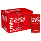 Refresco cola Coca-Cola Sabor Original mini lata 20cl pack 6