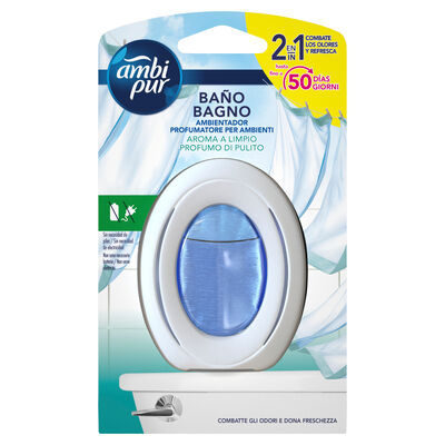 Ambientador ba&ntilde;o Ambipur 7,5Ml Aroma A Limpio