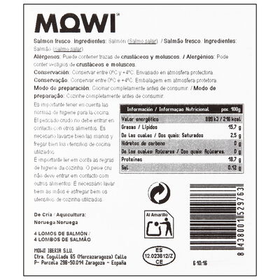 Salm&oacute;n Corte Maestro Mowi 460g