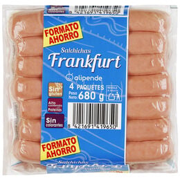 Salchicha frankfurt Alipende 170g pack 4 uds