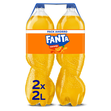 Refresco naranja Fanta botella 2l pack 2