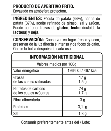 Snack de patata Alipende 125g