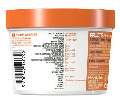 Mascarilla capilar reparadora Fructis 390ml cabello dañado