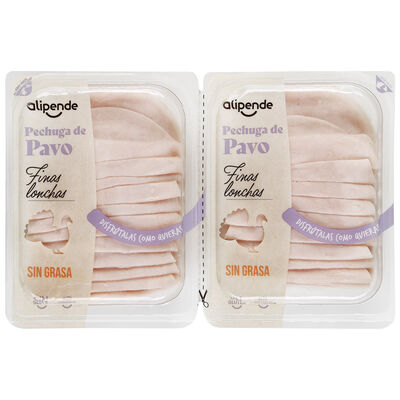 Pechuga de pavo Alipende pack 2 de 200g