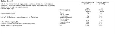 Galleta Lotus Biscoff 250g