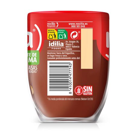 Crema de cacao y avellanas Nocilla 360g original