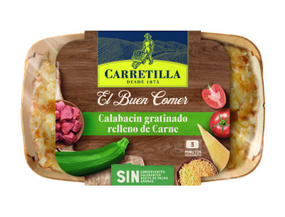 Calabacín gratinado de carne El Buen Comer Carretilla 350g