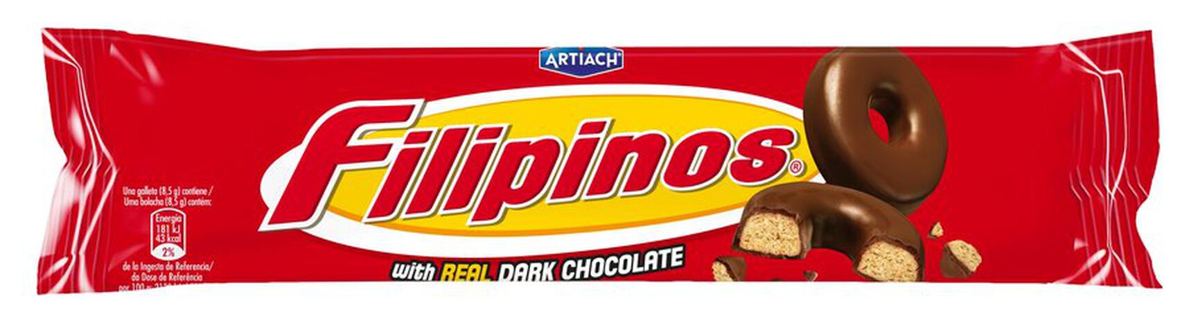 Galletas de chocolate negro filipinos 128g