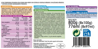 Bebida l&aacute;ctea Alipende colesterol pack 8 natural