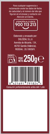 Bizcocho cortadillo Alipende ba&ntilde;o cacao 250g